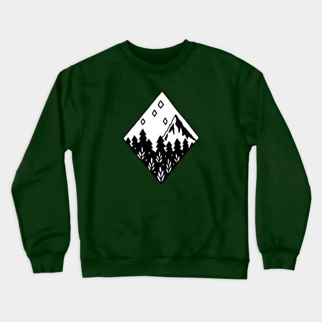 Mountain Landscape Crewneck Sweatshirt by HLeslie Design